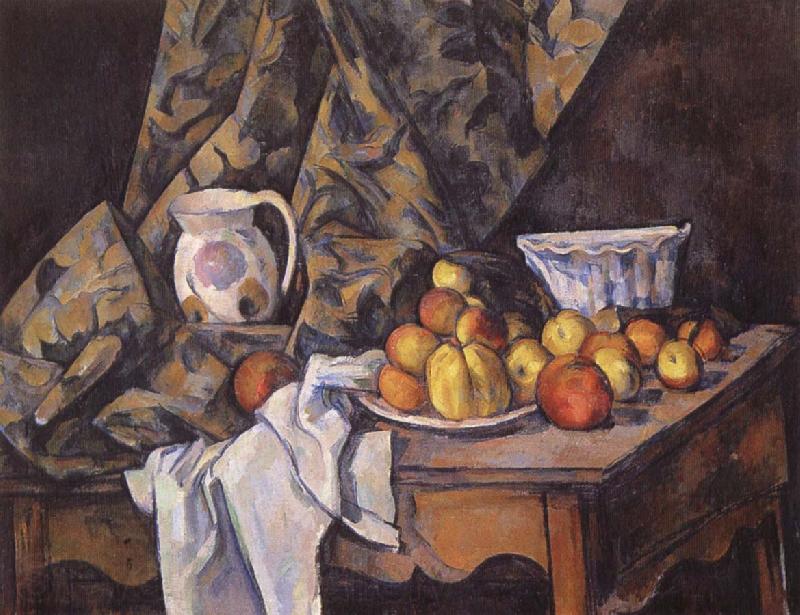 Paul Cezanne Stilleben with apples and peaches Norge oil painting art
